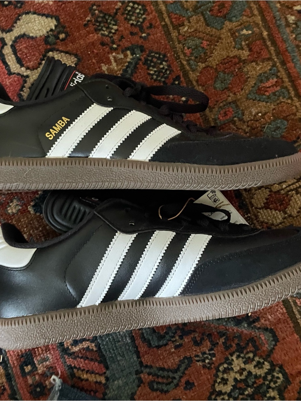 adidas Samba Classic Low-Top Sneakers - Black/White with Gum Sole